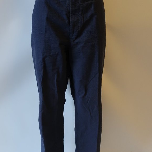 BROOKS BROTHERS NAVY BLUE TROUSER PANTS W 40 L 30* - Picture 4 of 8